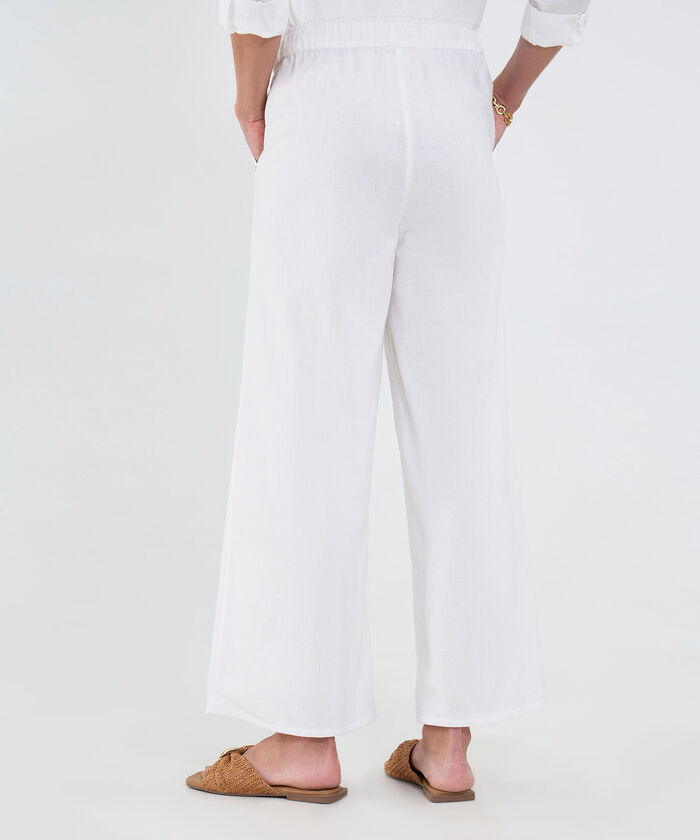 Pantal&oacute;n En Efecto Lino