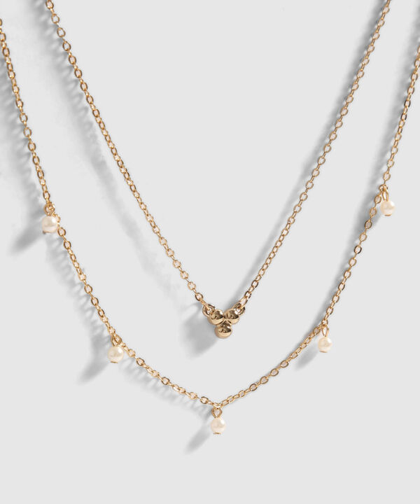 Collar Doble con Perlas