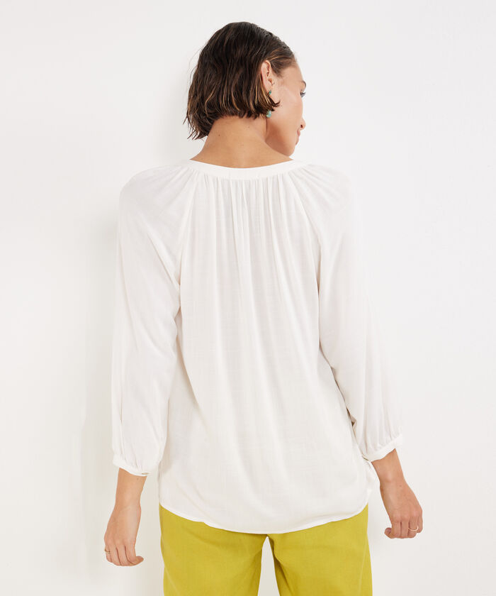 Blusa Manga 3/4 Cuello Neru Unicolor