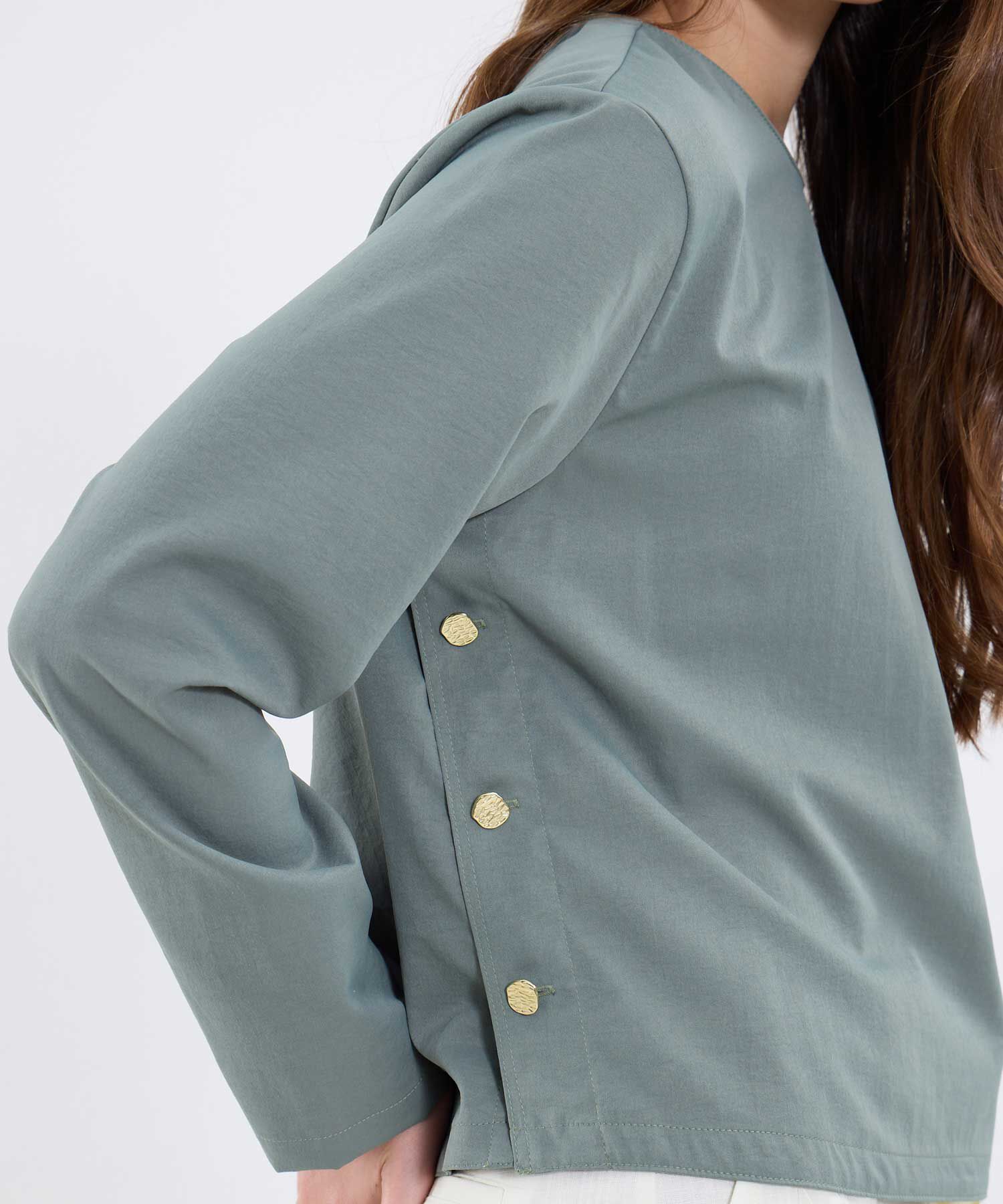 Blusa Unicolor Manga Larga