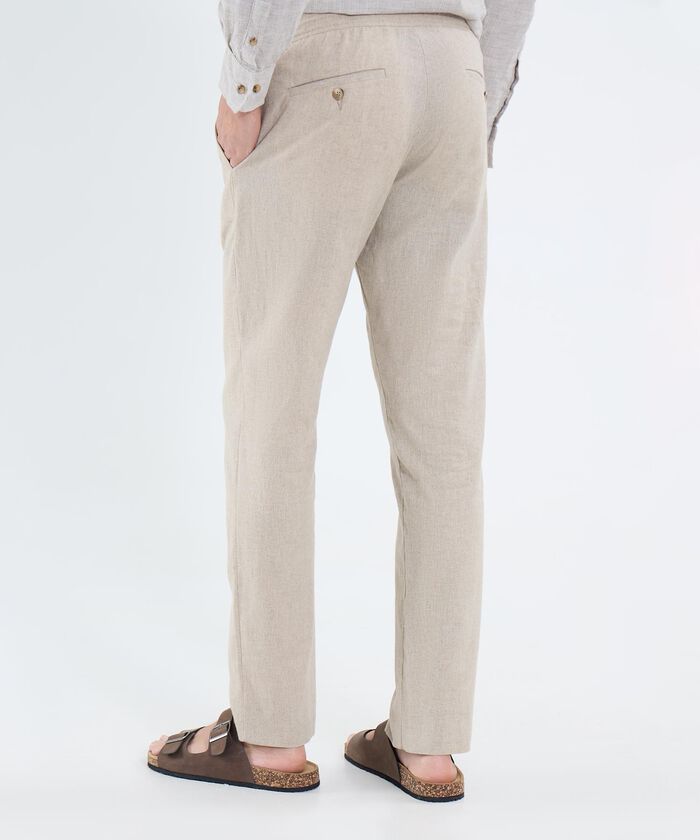 Pantal&oacute;n Tipo Chino En Lino