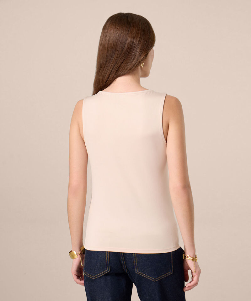Camiseta Manga Sisa Con Detalle Met&aacute;lico Mujer