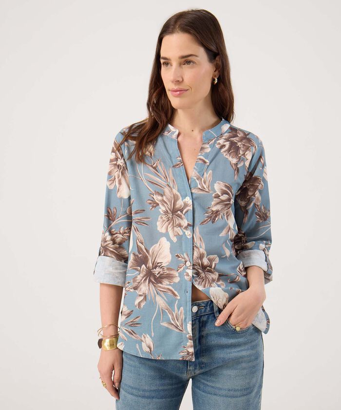 Blusa Manga Larga Estampada