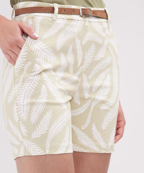 Bermuda Corta Estampada  Con Cinturon image number null