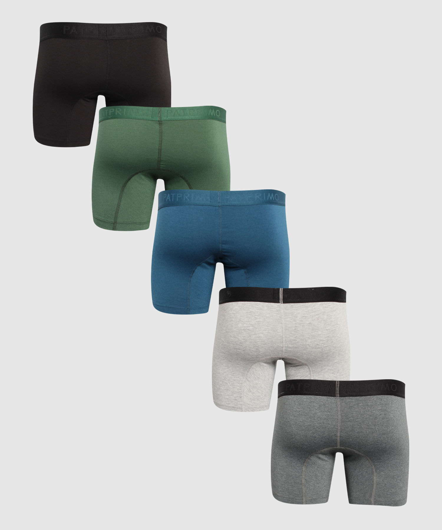 Pantaloncillo Pack X5 Boxer Medio En Algodon Unicolor