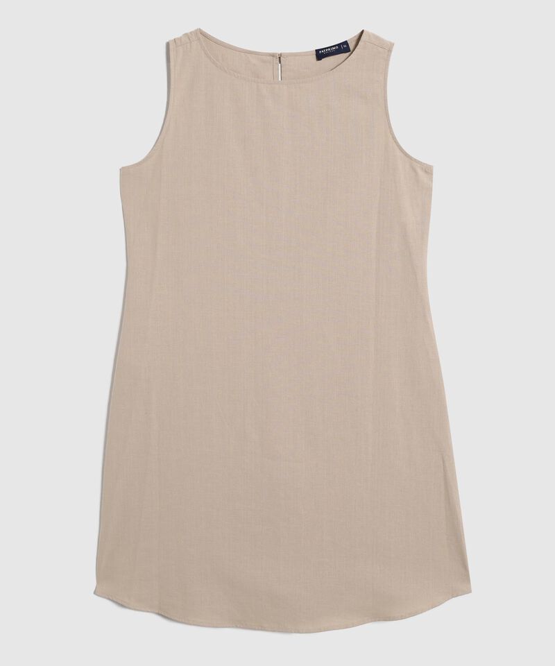 Vestido Corto Unicolor Manga Sisa 