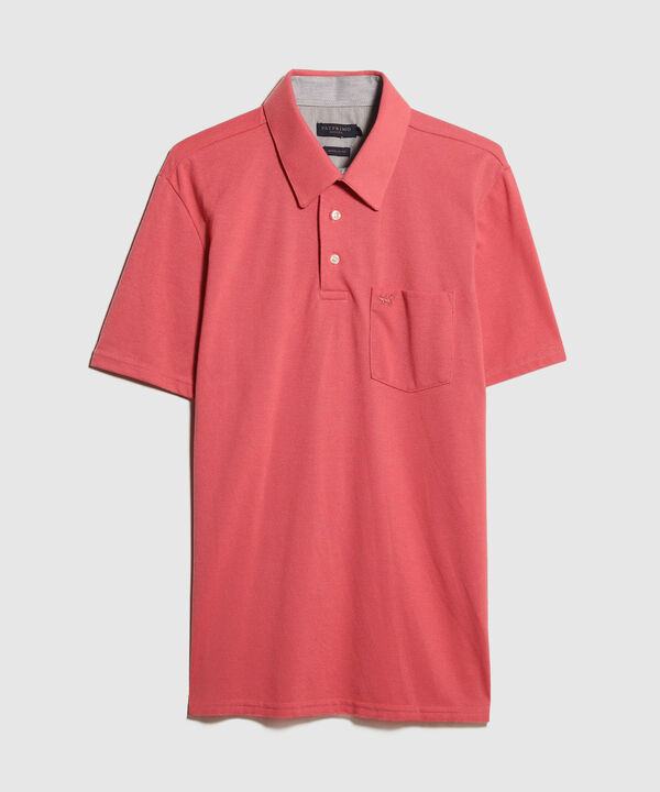 Polo Cuello Duro Con Bolsillo