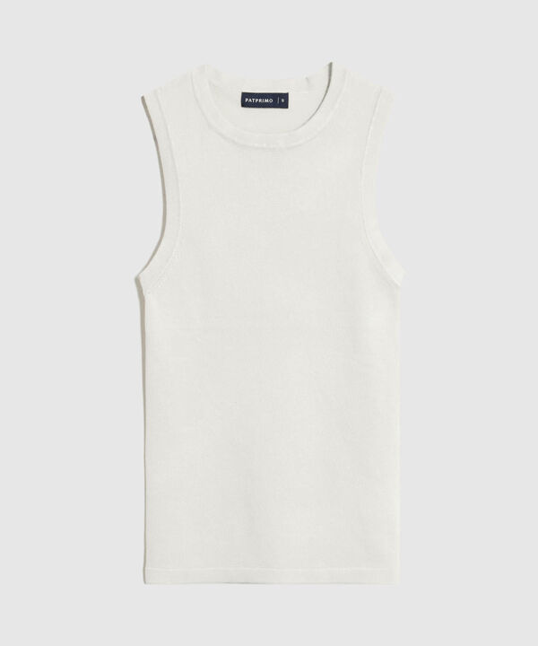 Camiseta de Punto Sin Mangas para Mujer image number null