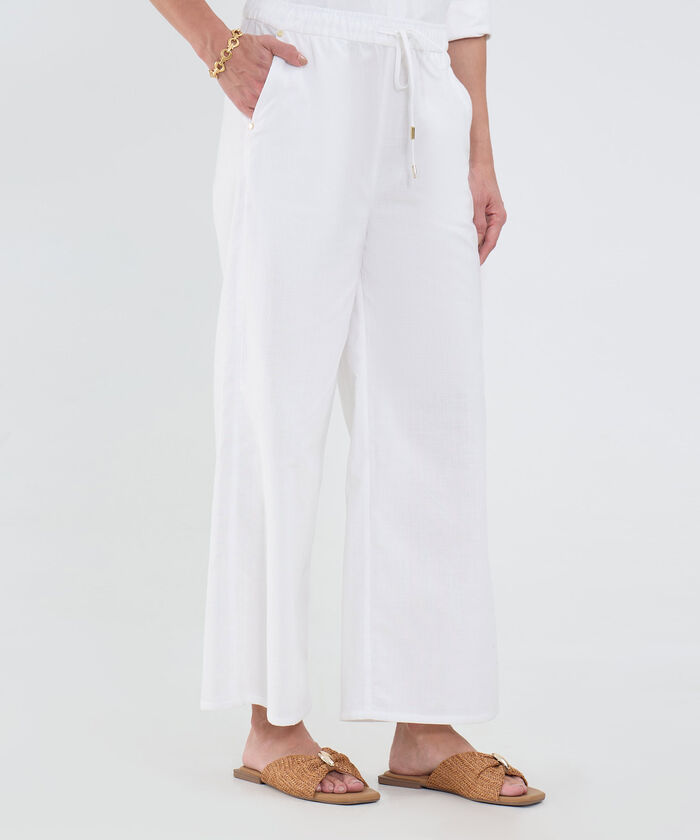 Pantal&oacute;n En Efecto Lino