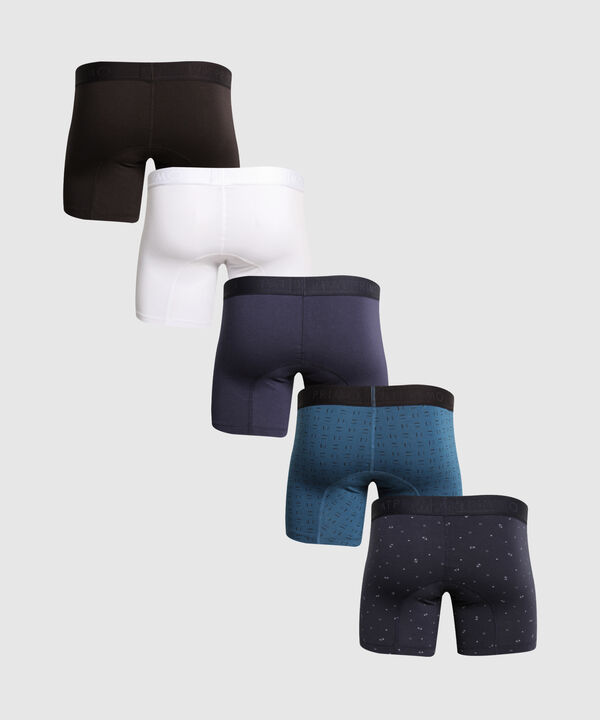 Pack X 5 Boxer  Medio En Algod&oacute;n