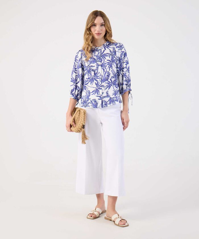 Blusa Estampada Mujer Manga 3/4