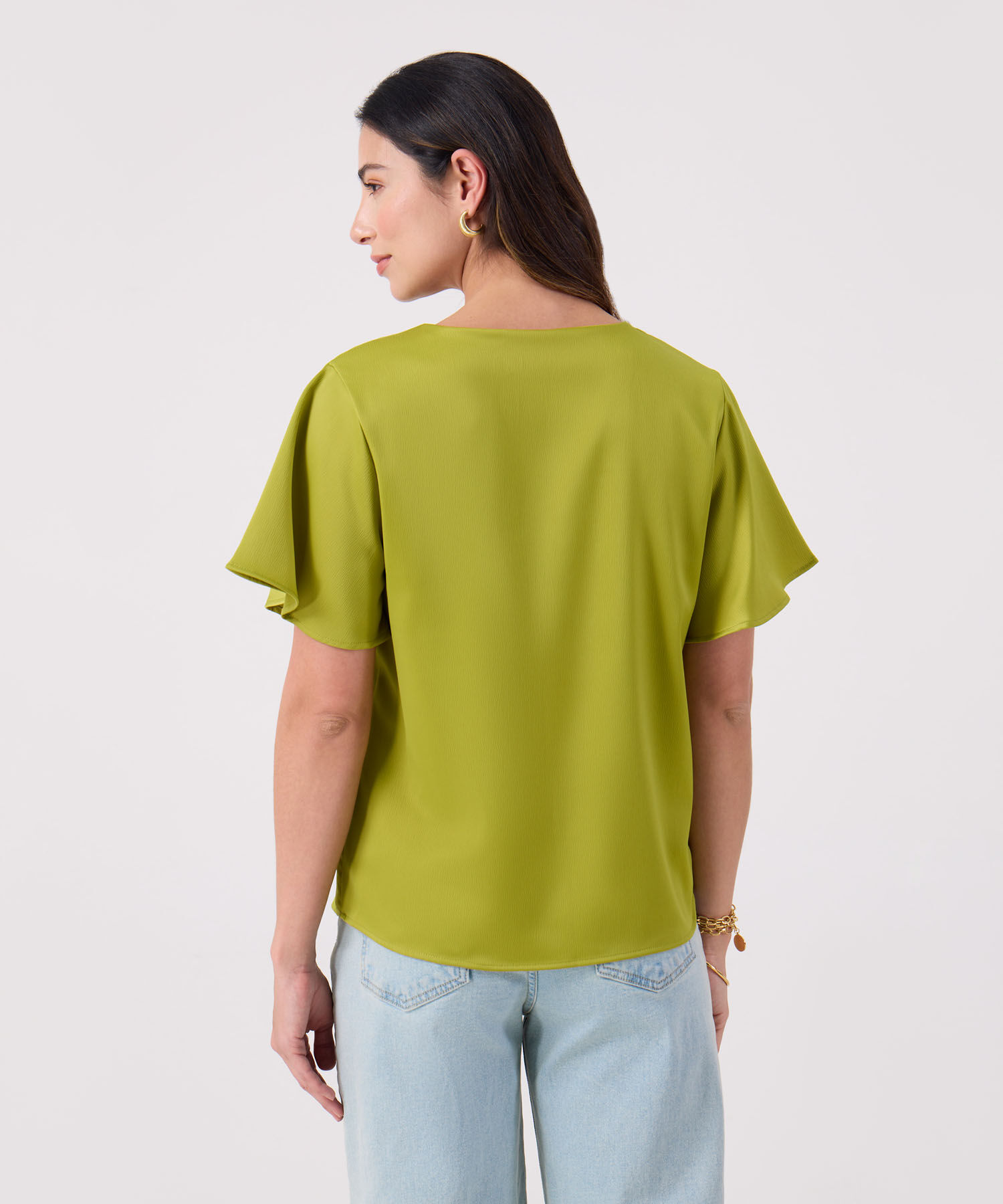 Blusa Unicolor Satinada 