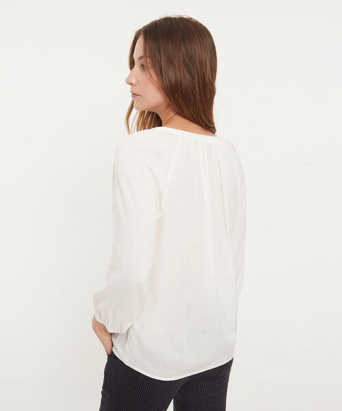 Blusa M 3/4 Cuello Neru Unicolor image number null