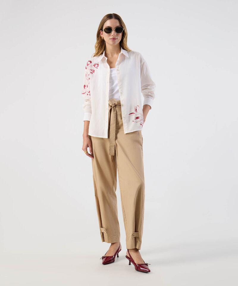 Camisa Larga Cl&aacute;sica Con Dise&ntilde;o Para Mujer