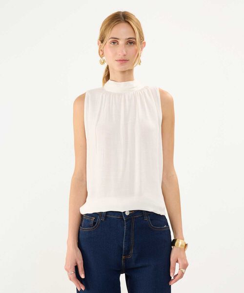 Blusa Cuello Alto image number null