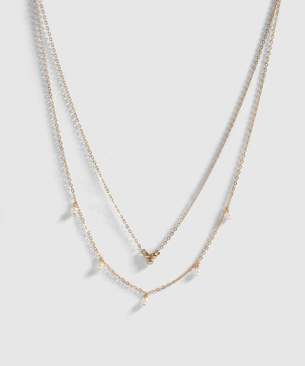 Collar Doble con Perlas image number null