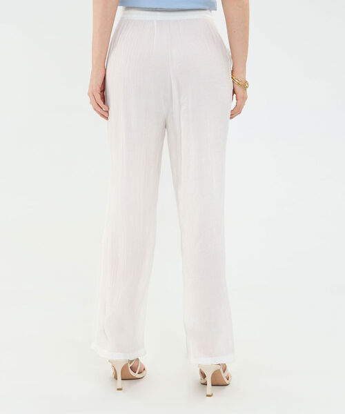 Pantalón Fluido Efecto Rústico