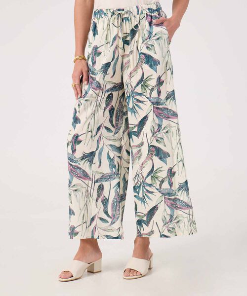 Pantalon estampado amplio  image number null