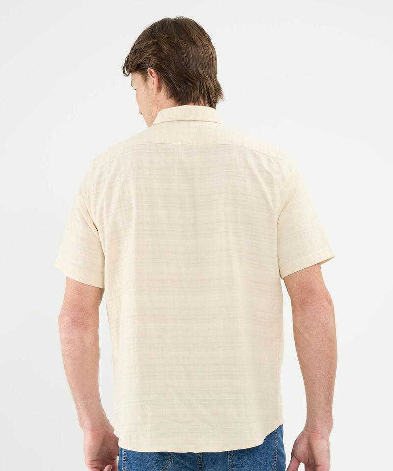 Camisa Manga Corta Con Textura