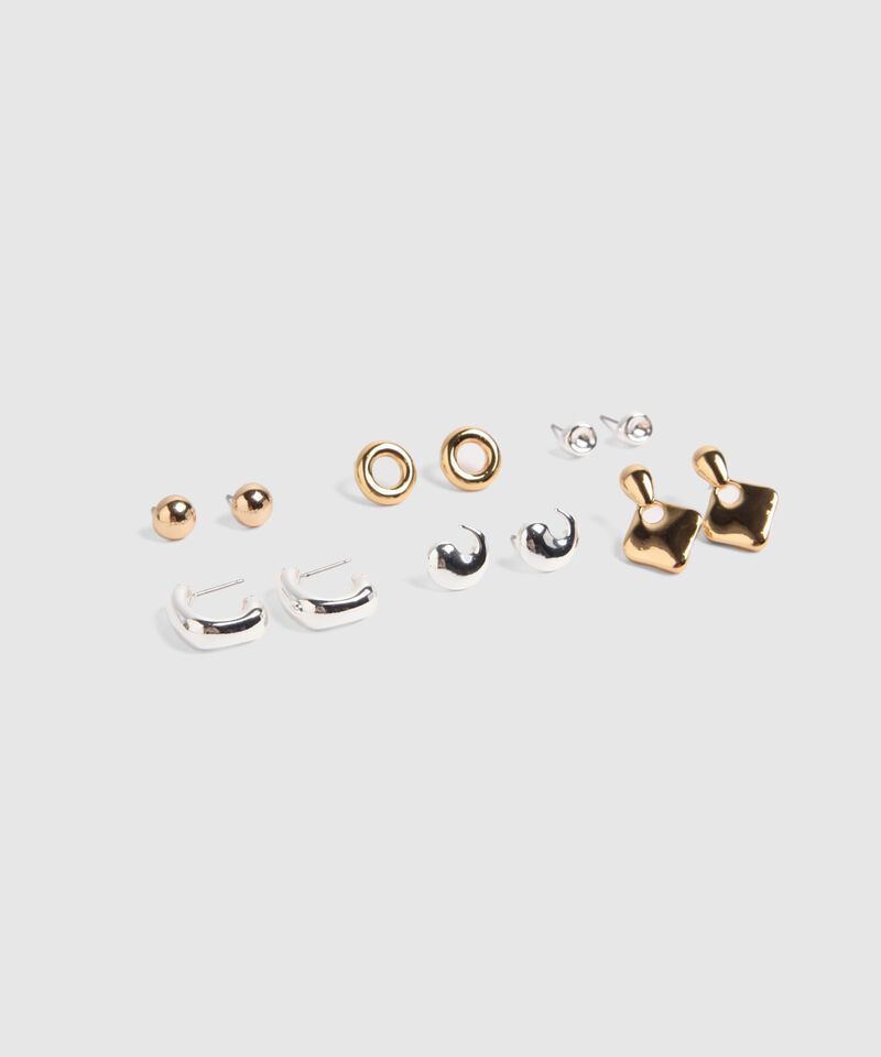 Set X6 Aretes Bicolores 