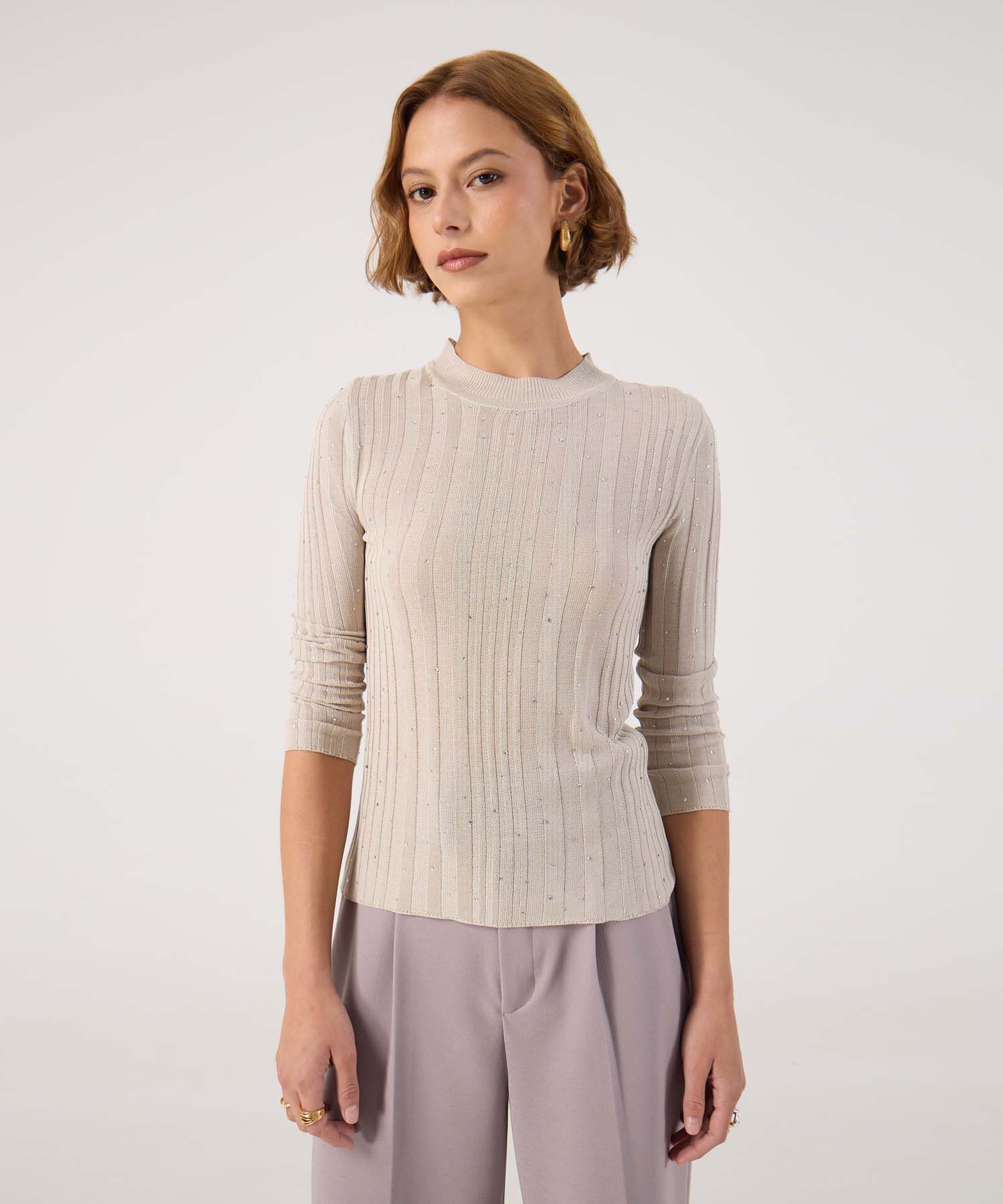 Saco texturizado con detalle 