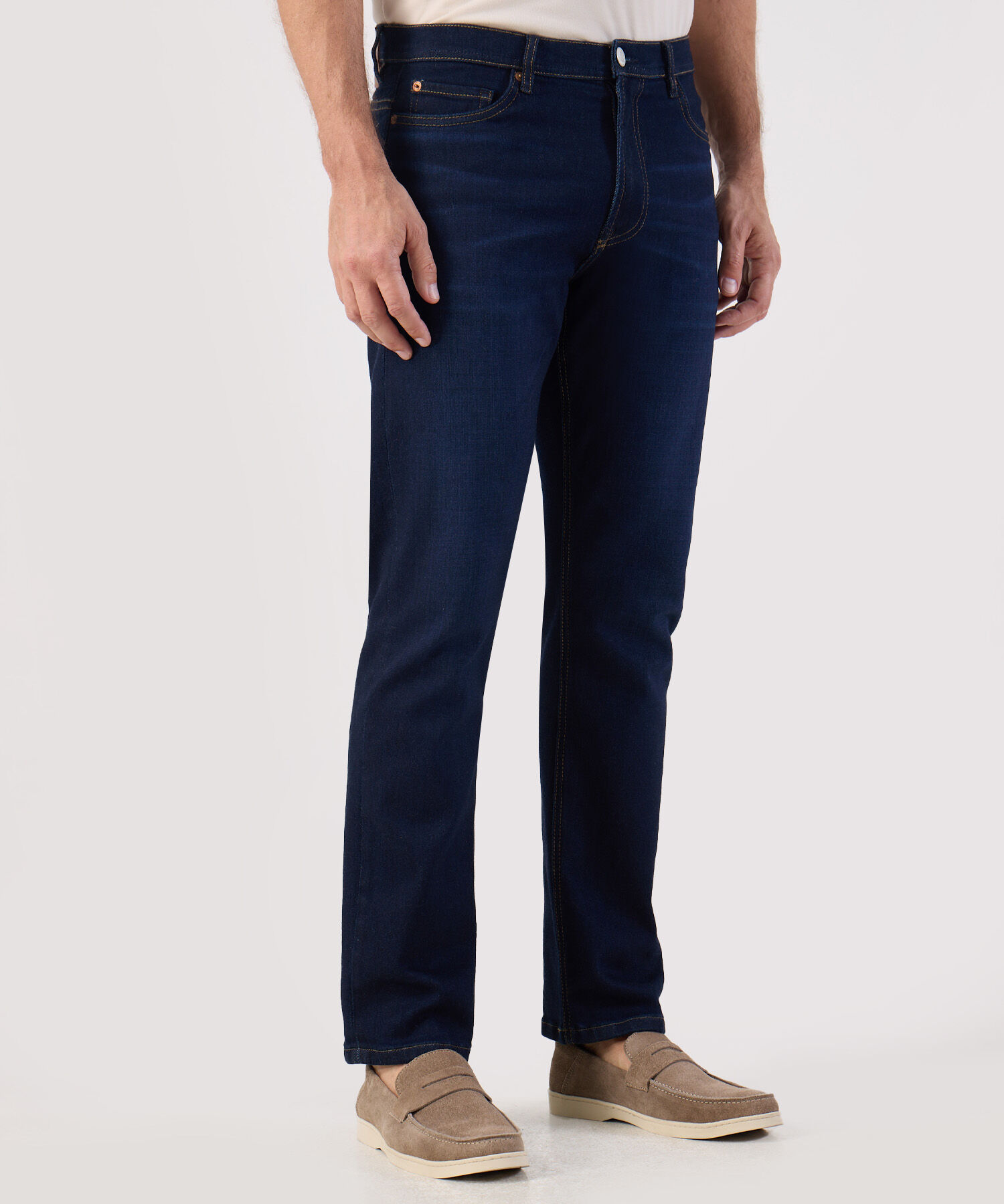 Jean Corte Recto Cl&aacute;sico Azul Oscuro Hombre