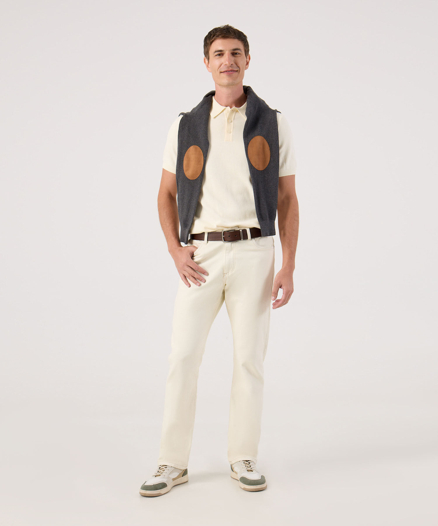 Polo Tejida Para Hombre