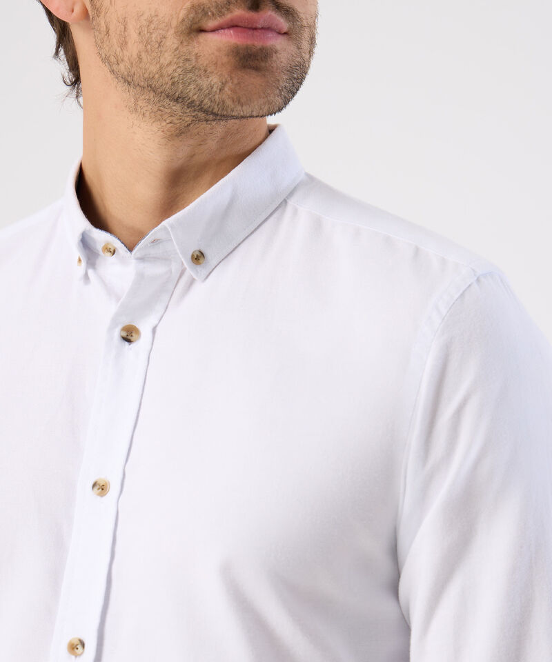 Camisa Unicolor Regular Fit Para Hombre
