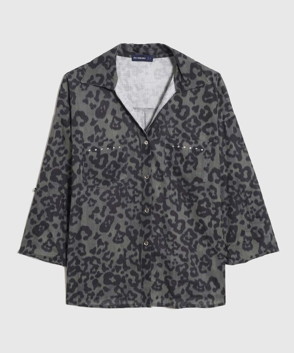 Blusa con Detalles Brillantes para Mujer image number null