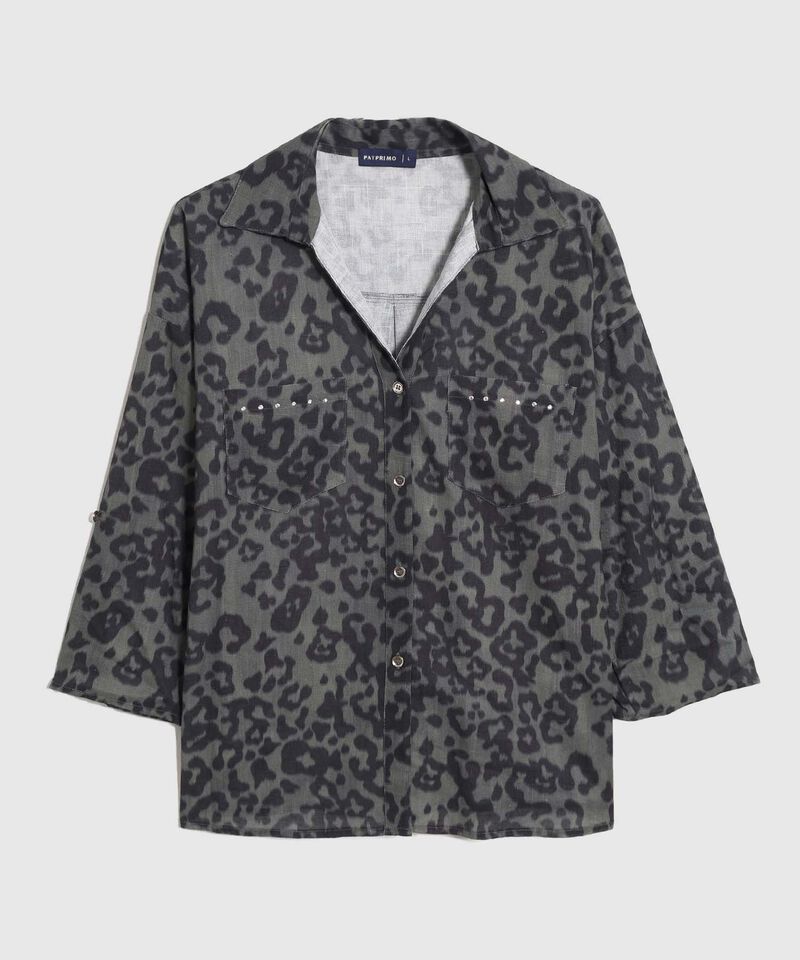 Blusa con Detalles Brillantes para Mujer