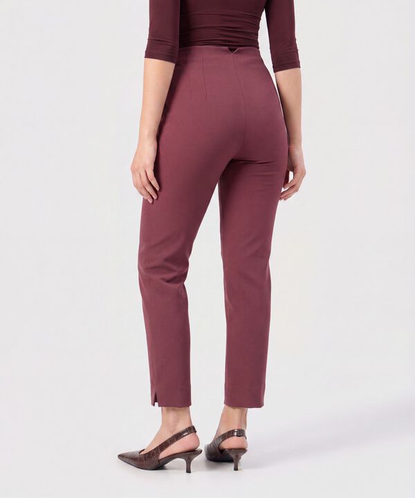 Pantal&oacute;n Slim De Tiro Alto Con Aberturas