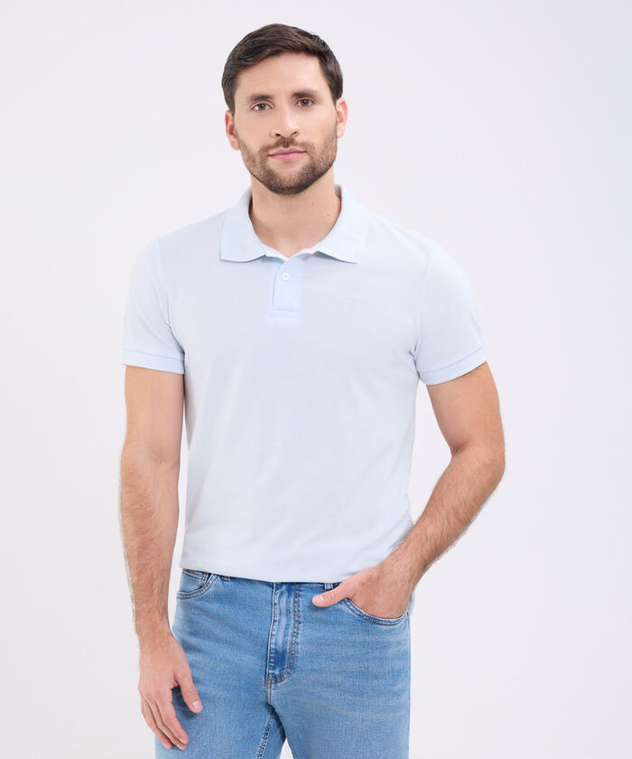 Polo Unicolor Para Hombre