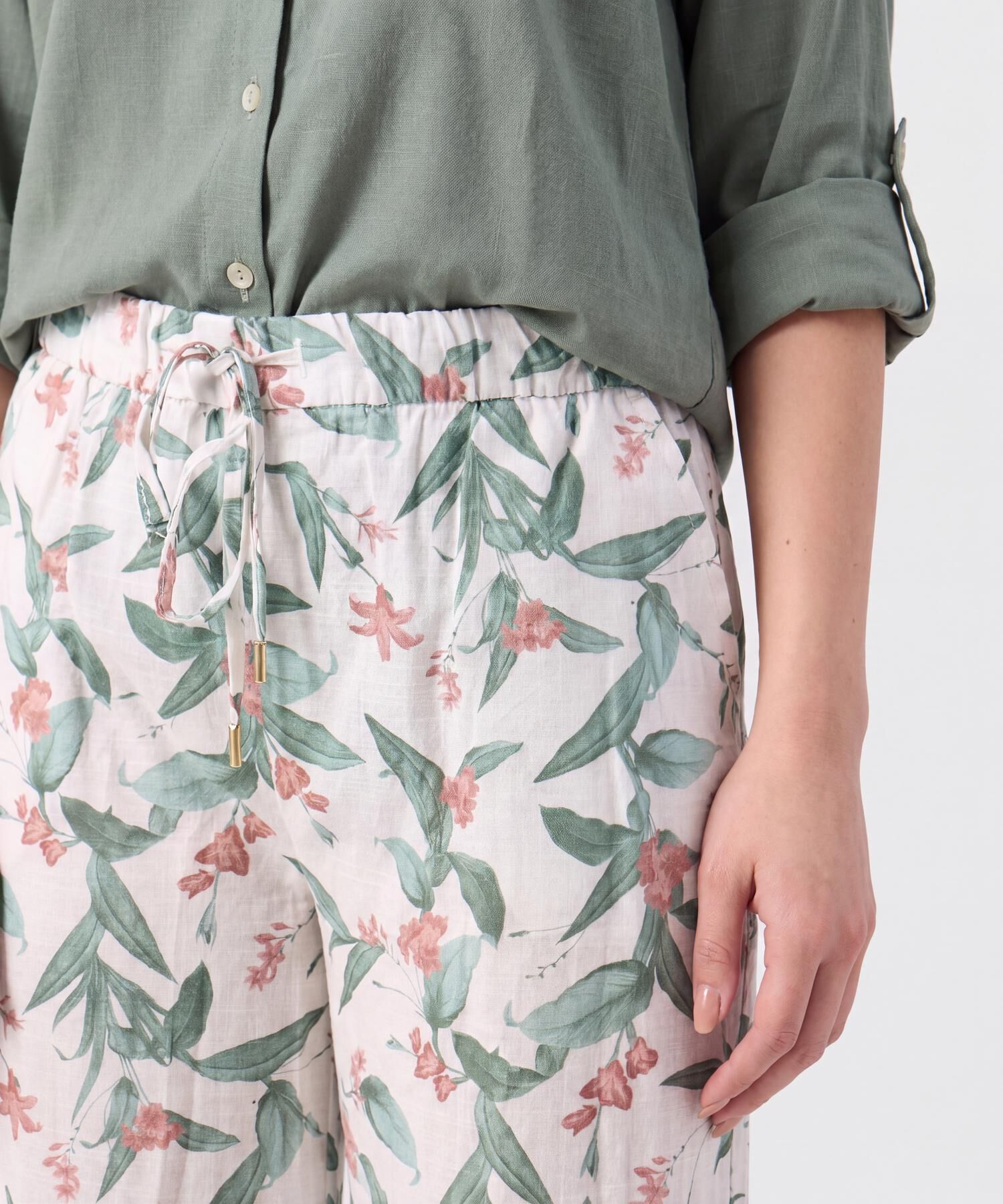 Pantal&oacute;n Fluido con Estampado Para Mujer