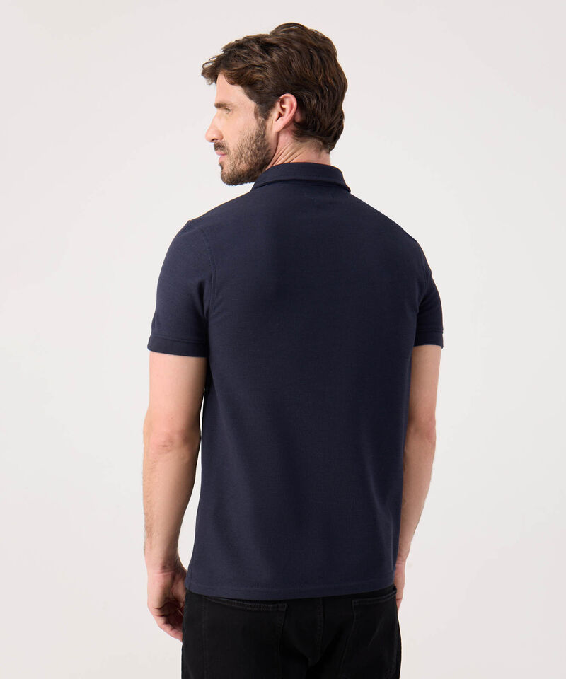 Polo Unicolor Texturizada 