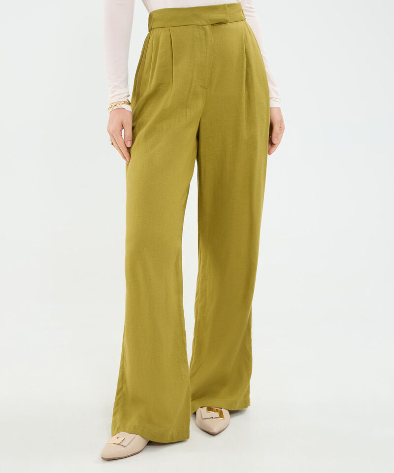 Pantal&oacute;n en Efecto Lino