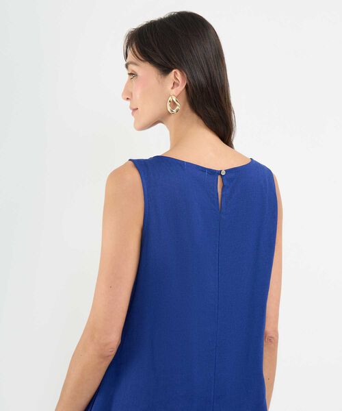 Vestido en Efecto Lino