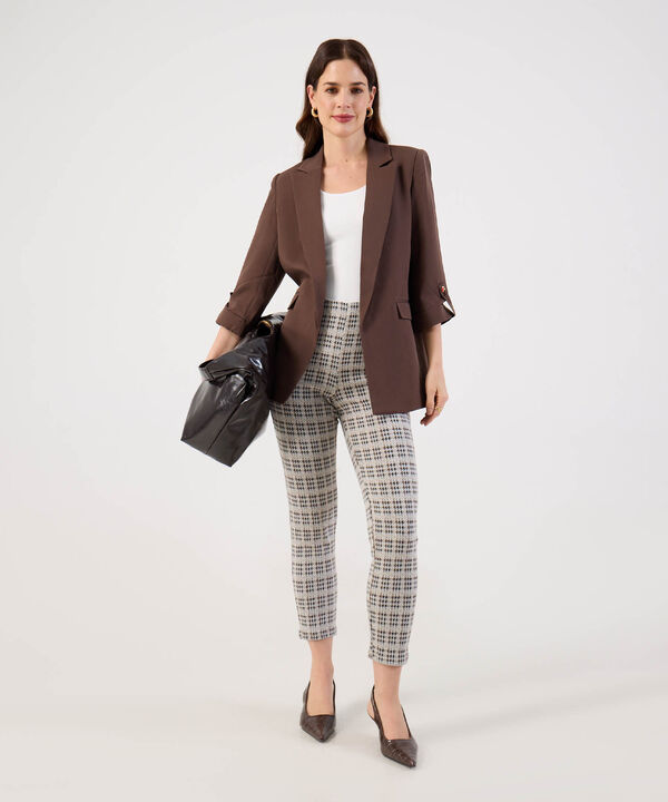 Amiseta De Cuello Amplio Y Manga 3/4 Para Mujer