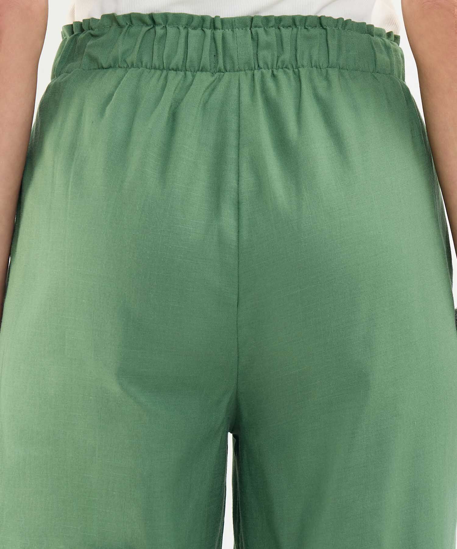 Pantalón Fluido en Efecto Lino