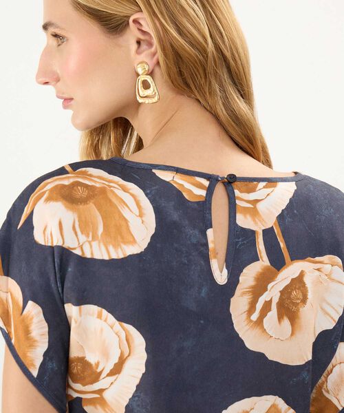 Blusa Estampada con Anudado