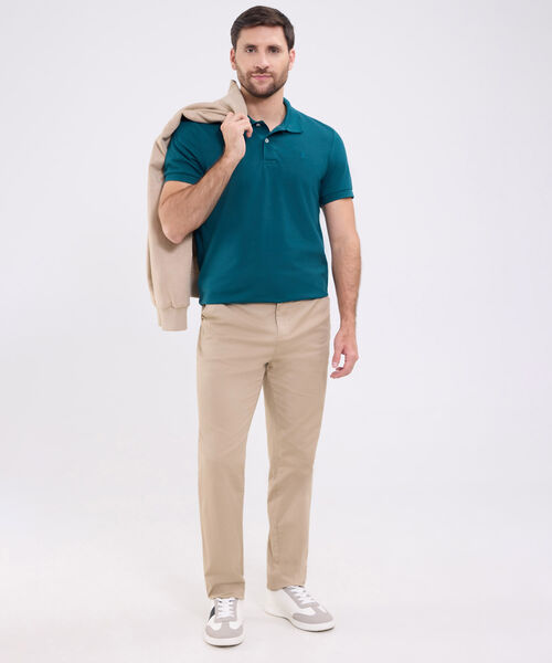 Polo Unicolor Para Hombre image number null