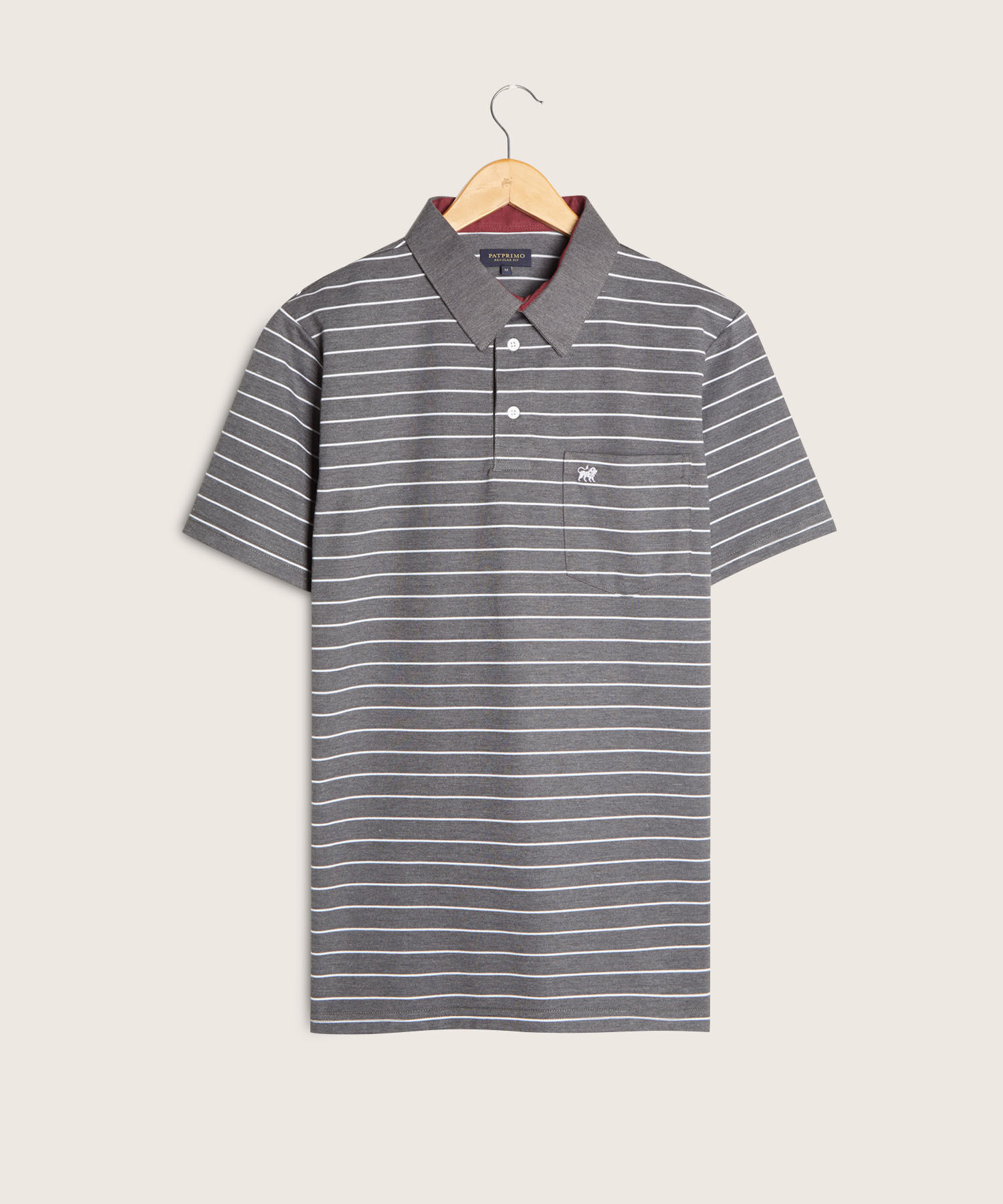 Polo Cuello Duro  Preteñido Bicolor