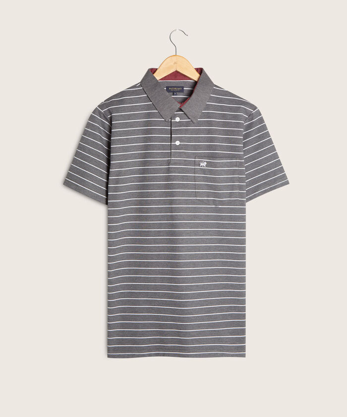 Polo Cuello Duro  Preteñido Bicolor