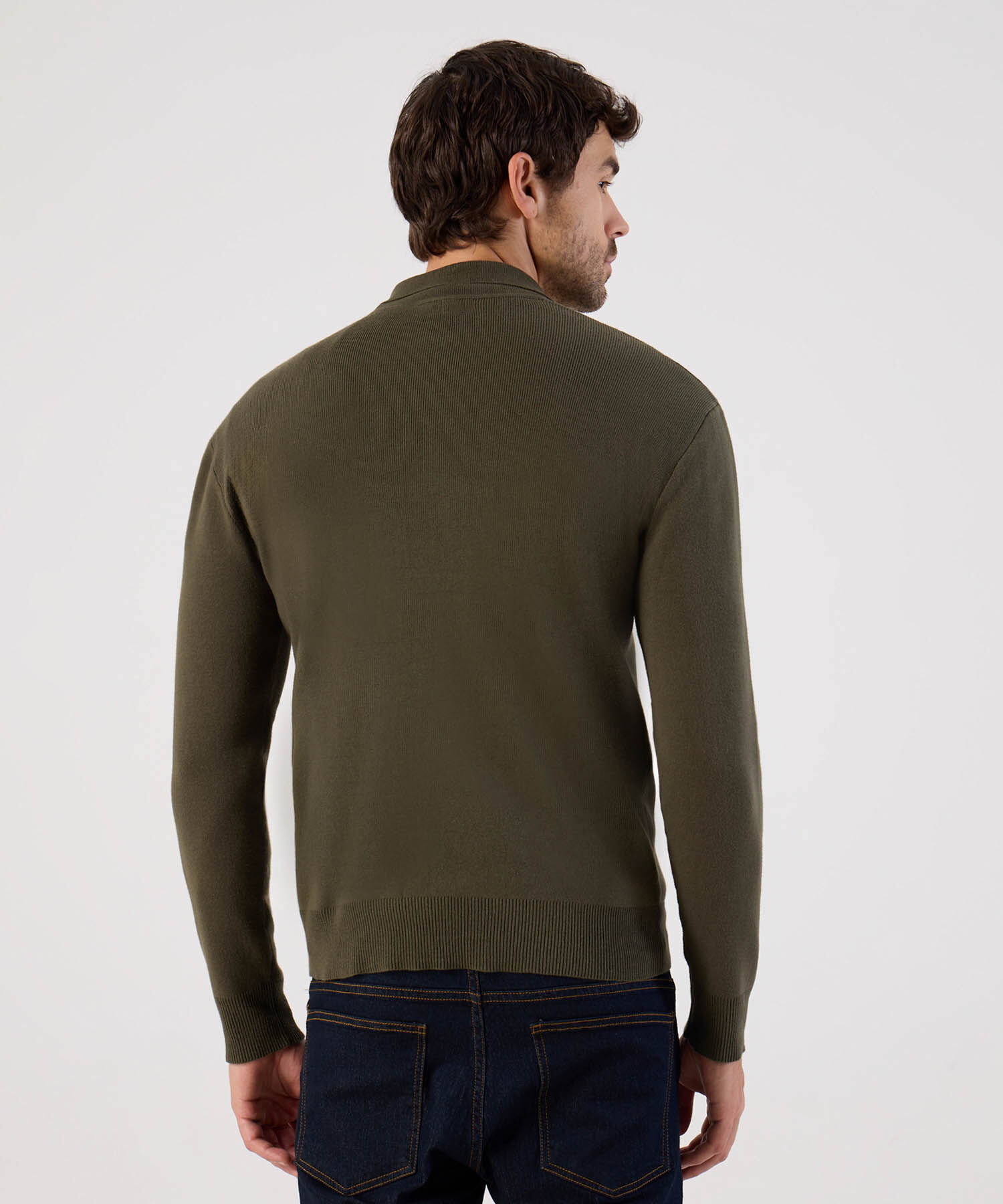 Buzo Con Cuello Y Media Cremallera Para Hombre