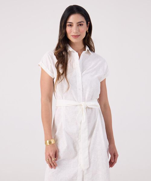 Vestido Estampado Manga Corta  image number null