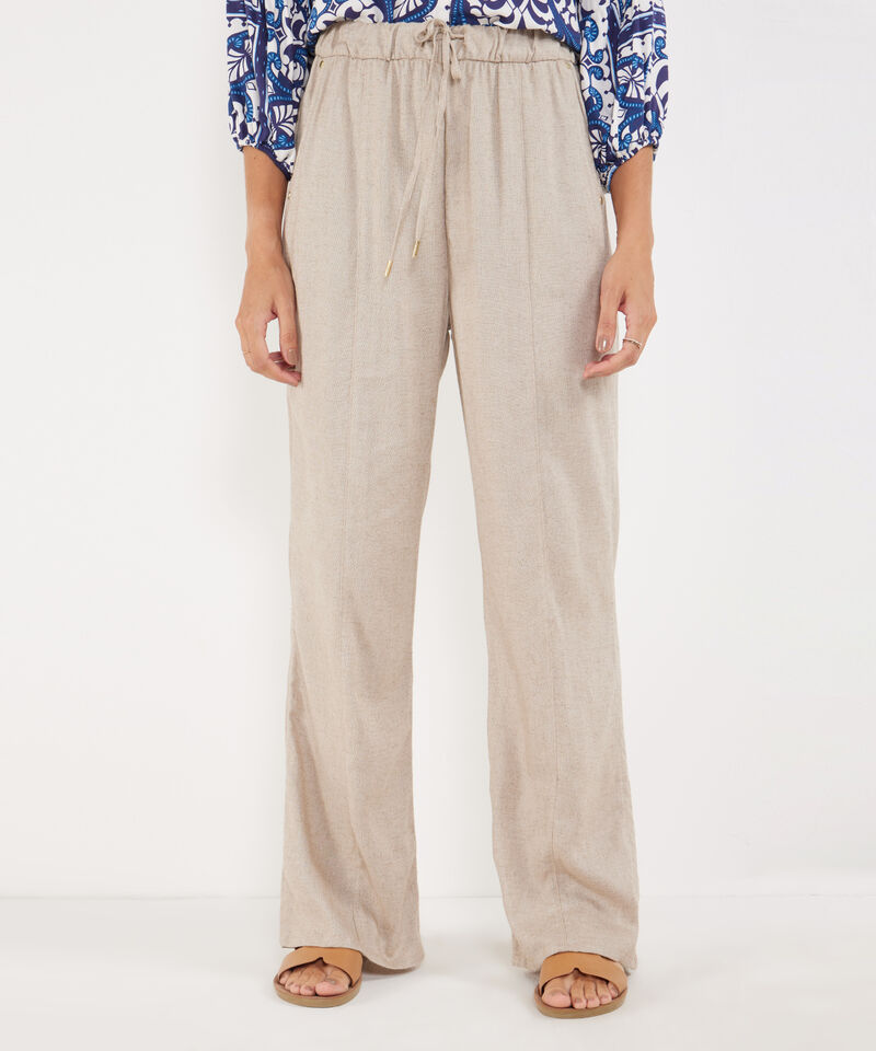 Pantal&oacute;n Bota Recta En Lino