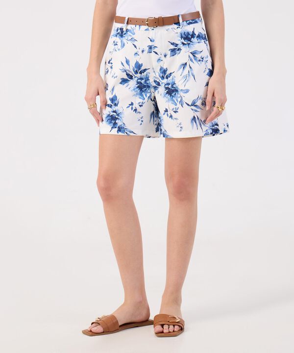 Bermuda Para Mujer Estampado Floral image number null