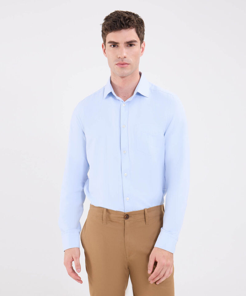 Camisa Unicolor Manga Larga