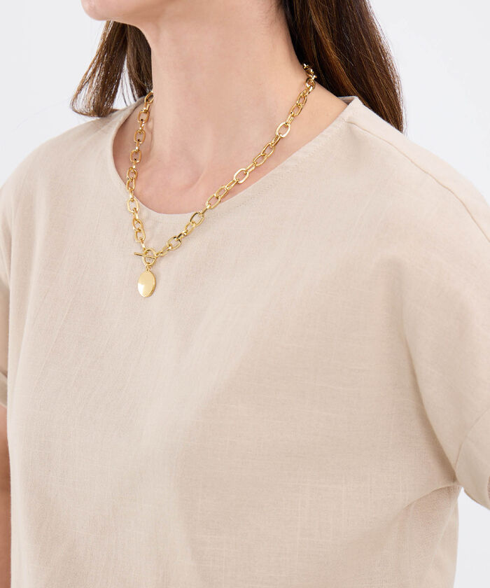 Blusa Manga Corta Unicolor