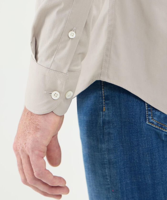 Camisa Corbatera Manga Larga Cuello Formal