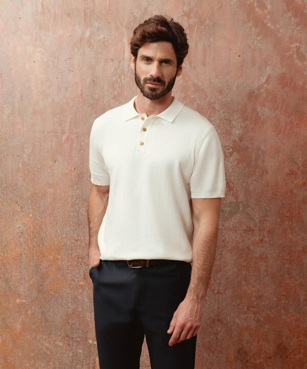 Polos cuello tejido